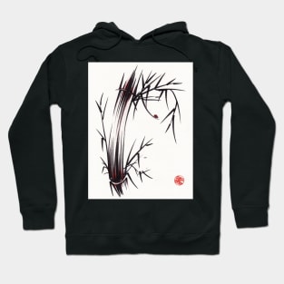 Adventurous Spirit - Sumi Sumie Ink Brush Painting Hoodie